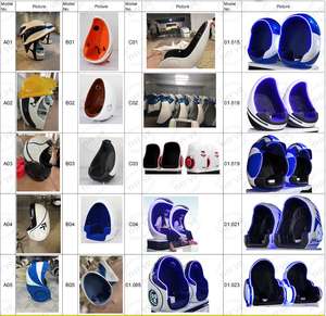 YHY fabrika çocuklar yetişkinler Vr cazibe 2 koltuklar sanal gerçeklik sinema çift 9D sinema Vr yumurta sandalye - Product Image 6