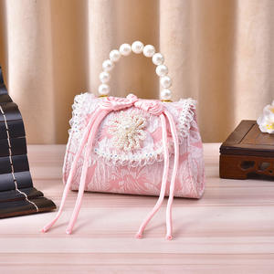 กระเป๋าถือสำหรับเด็กกระเป๋าใส่เหรียญแบบถือประดับมุกแนวโบราณสำหรับเด็กผู้หญิงขนาดเล็ก - Product Image 6