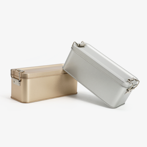 Caja de hojalata personalizada con colores alimentarios para repostería, almacenamiento de metal, sellada con cierre, para regalo de boda, dulces, té y galletas. - Product Image 3