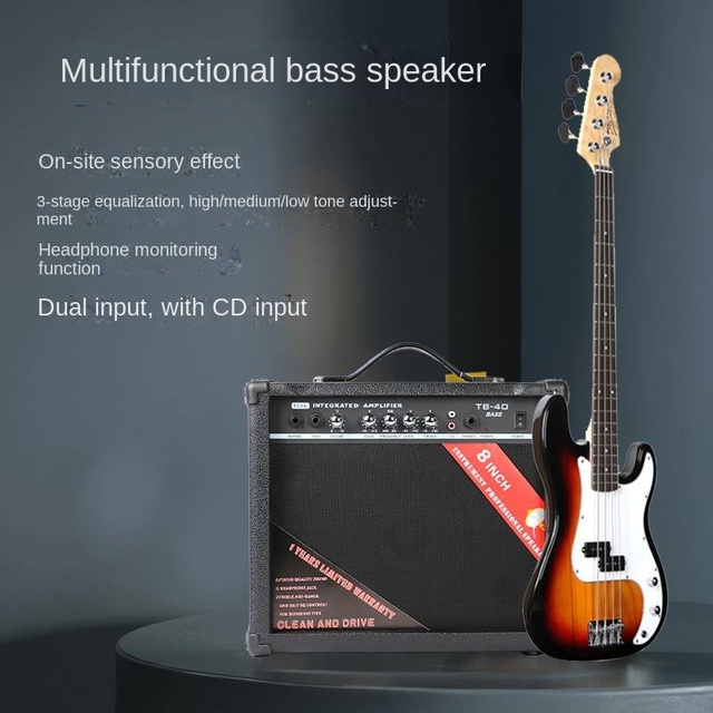 Cross-border export bass audio BASS multifunctional bass speaker amplifier TB-40 speaker