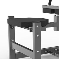Machine commerciale de soulevé de mollets assis pour musculation et entraînement physique, avec bancs et supports d'assistance