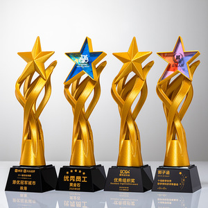 Resin <b>Trophy</b> Custom <b>Engraved</b> Laser Digital Printing For Conference Business Gift Durable Award Supply - Product Image 4