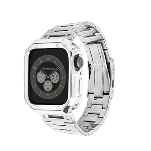 Correa de acero de metal pequeña de primera calidad para un ajuste perfecto para <span class=keywords><strong>Apple</strong></span> <span class=keywords><strong>Watch</strong></span> Correas de reloj de diseño moderno Correa duradera elegante y moderna - Product Image 5
