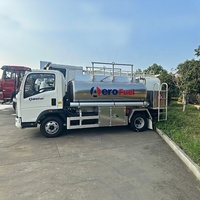 Camion-citerne à carburant Sinotruk Howo Mini, 3 tonnes, en alliage d'aluminium, neuf, 4x2, roues motrices, transport d'huile, d'essence ou de diesel, exportation