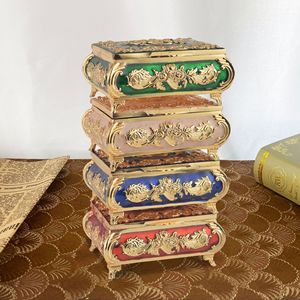 Boîte à bijoux de voyage de luxe en métal, style princesse, simplicité européenne, vente en gros - Product Image 5