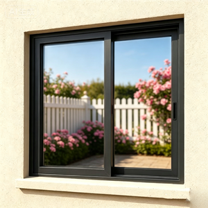 Ventana Moderna de Aluminio Personalizada con Certificación AS2047, Ventana Abatible de Vidrio Templado, Ventana Fija para Edificios - Product Image 1