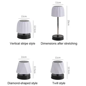 Lampe de table <span class=keywords><strong>LED</strong></span> <span class=keywords><strong>rechargeable</strong></span> à hauteur réglable, moderne, sans fil, portable, veilleuse pour chambre à coucher, bureau, lecture, sans cordon - Product Image 5
