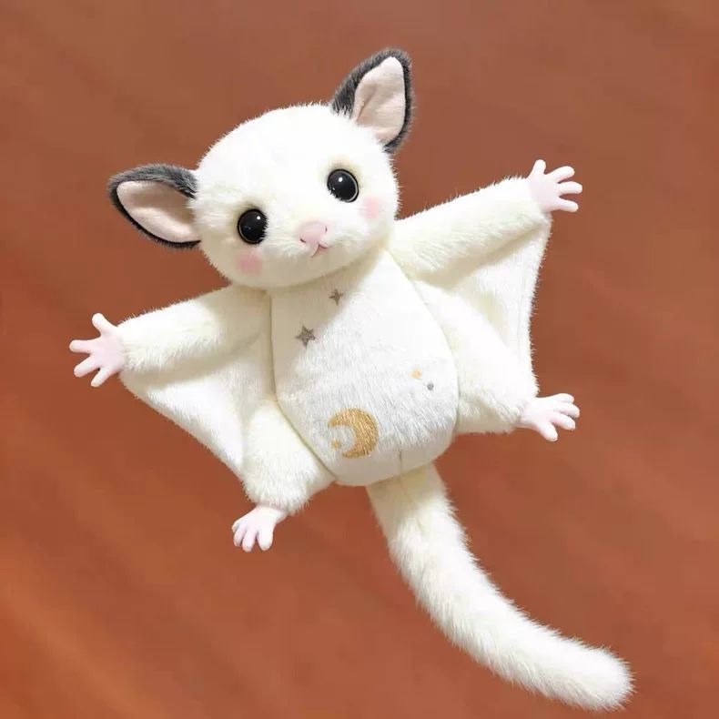 Sugar Glider Plush – Realistic Flying Squirrel Stuffed Toy With