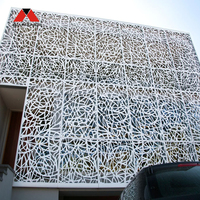 Revêtement de façade en aluminium ignifuge à installation facile, panneau Mashrabiya perforé pour le soutien des projets, certifié CE