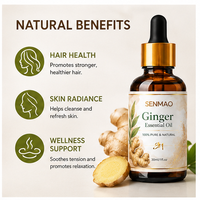 Huile essentielle de gingembre 100% pure et naturelle, qualité aromathérapie premium, pour diffuseur, massage, soin de la peau