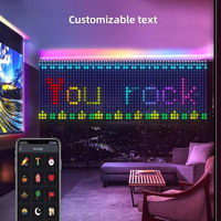 Tirai bunga LED dekorasi Natal liburan pintar kontrol Model DIY lampu tali dekoratif