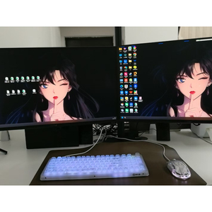 Support de moniteur réglable à double écran Support de matériel ABS pour bureau et maison VESA 75x75 100x100 en stock empilable - Product Image 5