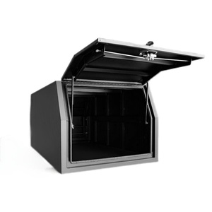 Black <b>Waterproof</b> Portable Outdoor 1000L Dustproof Lightweight Lockable Coated Aluminium Gullwing Ute <b>Canopy</b> 7-9 Compartments - Product Image 4