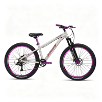 Vélo de montagne Dirt Jump en aluminium de 26 pouces, 8 vitesses, VTT unisexe pour hommes et femmes, pour la conduite hors route et le Dirt Jump