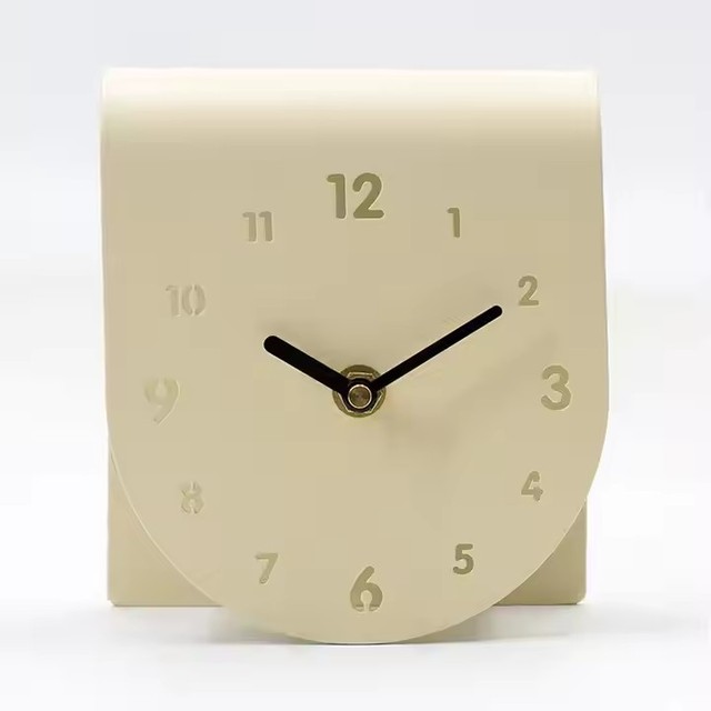 13x6.5x15cm Table Clock Household Simple Luxury Pendulum Desk Handmade Nordic Style Standing Living Room Dropshipping 2025