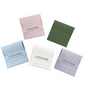 Nuova Borsa Portaoggetti in Finta Pelle e Velluto con Apertura a Ribalta per Gioielli, Occhiali, Orologi e Accessori, 8*8 cm - Product Image 2