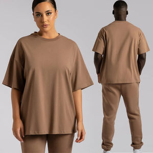 เสื้อยืดผ้าฝ้ายปรับแต่งได้แนวสตรีทเสื้อโอเวอร์ไซซ์ไห<span class=keywords><strong>ล</strong></span>่ตกไซส์ - Product Image 3