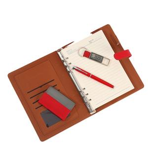 Juego de Regalo Promocional de Lujo Shanqi, Cuaderno de Cuero PU con Logotipo Personalizado, Bolígrafo, Llavero, Tarjetero, Exquisito Seda - Product Image 4