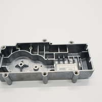 Boîtier de dissipateur thermique en aluminium moulé sous pression usiné CNC noir, boîtier électronique personnalisé OEM ODM