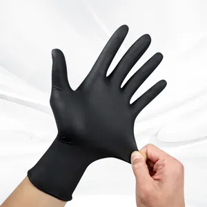 PVC Black Disposable Free Gloves Powder Free Sterile Hand Gloves