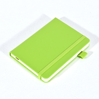 Carnet écologique avec couverture en PU, couleur unie, fermeture élastique, logo et couleur personnalisés, journal d'écriture durable