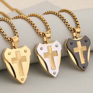 Kalung Liontin <span class=keywords><strong>Pria</strong></span> Bahan Stainless Steel Merk Eropa Amerika Asli Model Trendi dengan Liontin Bergaya Mekanik - Product Image 3