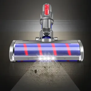Amovible Électrique 2 Grandes Roues <span class=keywords><strong>Tapis</strong></span> Rouleau Aspirateur <span class=keywords><strong>Brosse</strong></span> pour Dysons <span class=keywords><strong>V7</strong></span> V8 V10 V11 V15 Aspirateur <span class=keywords><strong>Brosse</strong></span> Tête Partie Accessoire - Product Image 5