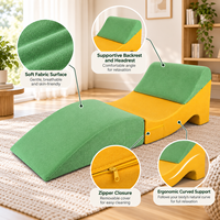Coussin ergonomique à talon haut, design compressible, housse à glissière multi-tissu, support surélévateur pour jambes, pour li