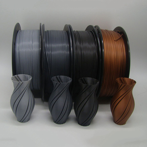 <span class=keywords><strong>Filament</strong></span> en métal de cuivre de bronze d'argent de <span class=keywords><strong>filament</strong></span> d'imprimante 3D en <span class=keywords><strong>aluminium</strong></span> de 1.75mm d'usine pour faire le modèle en métal - Product Image 1