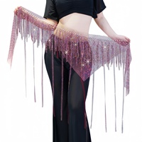 Chaîne de taille et de hanche élégante et brillante en maille à pampilles pour femmes, idéale pour la danse du ventre (ventre)