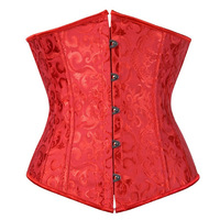 Corset Vintage Tendance avec 14 Baleines en Acier, Idéal pour Soirées et Clubs, Haut Corset Jacquard Amincissant la Taille, Corset en Dentelle pour Femme