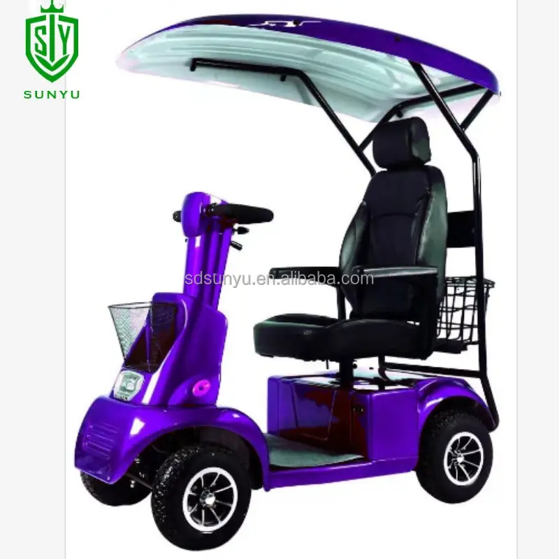 Sunyu Kleur Mini Vierwielige Bus Pick-Up Auto Voor Winkelen Mini Golfkar Rolstoel Voor Uitschakelen