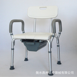 Shower <b>Chair</b> Aluminum Alloy White 52x40cm With Non Slip <b>Pads</b> For Elderly And Disabled Bathing Support - Product Image 2