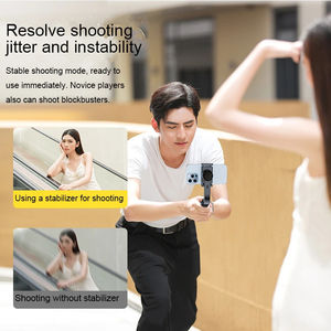 Nouveau best-seller : stabilisateur de téléphone, perche à selfie, trépied, stabilisateur de cardan, support de prise de vue verticale en direct pour <span class=keywords><strong>smartphone</strong></span>, trépied - Product Image 5