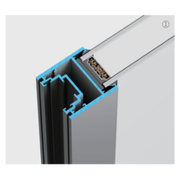 Portes coulissantes en verre double vitrage Low-E avec cadre en alliage d'aluminium de haute qualité, revêtement en poudre, et rail inférieur silencieux en acier inoxydable