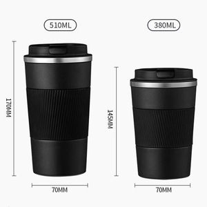 Eco-friendly 380ml & 510ml Double Wall Stainless Steel Tumbler <b>Reusable</b> Vacuum Insulated Travel Coffee <b>Mug</b> with Lid - Product Image 3