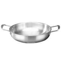 Wajan Penggorengan Anti Lengket Stainless Steel Creative Gold 2025 Modern untuk Rumah Tangga, Restoran, Makanan Laut Spanyol, Ramah Lingkungan, Cocok untuk Kompor Gas