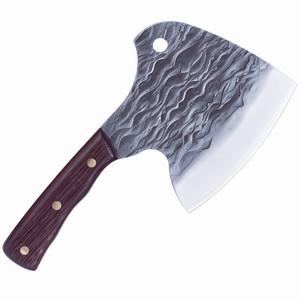 มีดเชฟโอเรียนทอลสุดหรู ผลิตด้วยมือ ใบมีดสแตนเลส ตีขึ้นรูป ใช้ได้ทั้งมือซ้ายและขวา เป็นมิตรกับสิ่งแวดล้อม แข็งแรงทนทาน ด้ามไม้ - Product Image 6