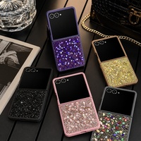 C0471 Glänzende Edelstein-Schmuck-Design Handyhülle für Samsung Galaxy Z Flip 8 7 6 5 4 3 Schimmernde Stein-Handyhülle