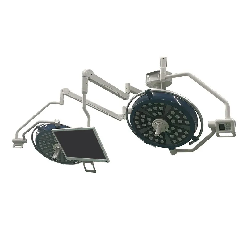 Entegre tam kamera ile ameliyat lambası çift Dome Led tiyatro çalışma lambası OT ışık Led cerrahi