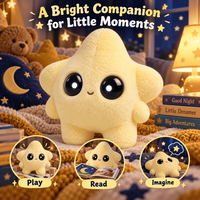 Peluche interactive intelligente AI apaisante, jouet parlant, animal en peluche avec chat vocal et sons apaisants pour le sommeil des bébés