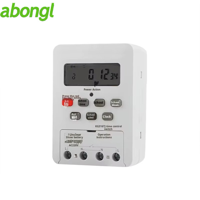 KGT316TJ Fully Automatic Microcomputer Electric Street Light Time Control Switch 16 Groups Timing Setting Abongl