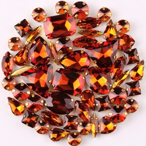 Pedreria De <span class=keywords><strong>Cristal</strong></span> Griffes en métal de haute qualité Sertissage de strass en vrac Base dorée Strass multicolores pour la décoration de bricolage - Product Image 4