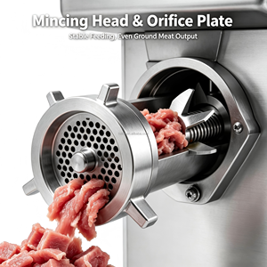 Industrial Electric <b>Meat</b> Mincer Stainless Steel Automatic <b>Grinder</b> Single Phase European Plug New - Product Image 3
