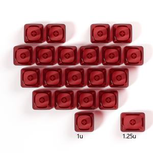 Aflion 21 corazón teclas transparentes <span class=keywords><strong>MOA</strong></span> Prlfile hermosa luz transmisiva carácter libre teclas impresión personalizada - Product Image 5