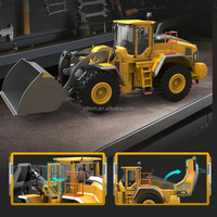 Double E E592-003 L260H Lisensi 1/16 RC Alloy Loader Truck 2.4G Truk Pengangkut Material Konstruksi Raksasa WOLWO