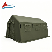 Abri d'urgence gonflable portable pour opérations de secours, logement temporaire, poste de commandement, tente à installation rapide