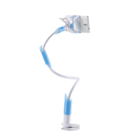 Support de téléphone portable à col de cygne, pince universelle, support de téléphone paresseux avec bras flexible long, poignée pour téléphones de 4,0 à 6,3 pouces
