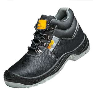 Chaussures <span class=keywords><strong>de</strong></span> sécurité légères à tige en maille pour hommes bout en acier imperméable respirant <span class=keywords><strong>semelle</strong></span> en caoutchouc confortable en cuir véritable PU sans danger pour - Product Image 1