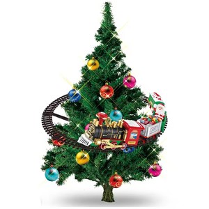 <span class=keywords><strong>Tren</strong></span> de Juguete Navideño con Rieles, Funciona con Pilas, con Luces Musicales, <span class=keywords><strong>para</strong></span> Colocar <span class=keywords><strong>Alrededor</strong></span> <span class=keywords><strong>del</strong></span> Árbol de Navidad - Product Image 3